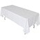 KAITATSU SEN Rectangular Polyester Fabric Tablecloth White 60x102inch