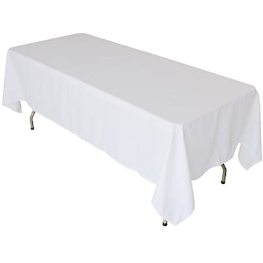 KAITATSU SEN Rectangular Polyester Fabric Tablecloth White 60x102inch