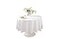 Craft And Party Round Tablecloth 70 Inch White Tablecloth Polyester Fabric Washable Table Cloth for Home Party Wedding or Restaurant Use