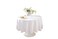 Craft And Party Round Tablecloth 70 Inch White Tablecloth Polyester Fabric Washable Table Cloth for Home Party Wedding or Restaurant Use