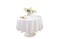 Craft And Party Round Tablecloth 70 Inch White Tablecloth Polyester Fabric Washable Table Cloth for Home Party Wedding or Restaurant Use