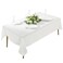 Craft And Party Rectangle Tablecloth 60 x 102 Inch White Tablecloth 6ft Rectangle Table Cloth Polyester Fabric Washable Tablecloth for Home Party Wedding or Restaurant Use
