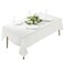 Craft And Party Rectangle Tablecloth 60 x 102 Inch White Tablecloth 6ft Rectangle Table Cloth Polyester Fabric Washable Tablecloth for Home Party Wedding or Restaurant Use