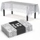Exquisite Lace Table Cloth Rectangle Table Plastic 12Pack Lace Tablecloth Rectangular 54 X 108 White Floral Tablecloth Disposable Wild Flower Party Decorations Party Supplies