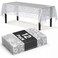 Exquisite Lace Table Cloth Rectangle Table Plastic 12Pack Lace Tablecloth Rectangular 54 X 108 White Floral Tablecloth Disposable Wild Flower Party Decorations Party Supplies