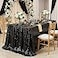 QueenDream Black Sequin Tablecloth 60 x 102 Black Table Cloth Rectangle Glitter Tablecloth for Wedding Birthday Party Ceremony Cake Dessert Table Decorations