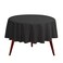 Gee Di Moda Round Tablecloth 90 Inch Black Round Table Cloth for 30 to 60 Inch Round Tables Heavy Duty Washable Fabric for Buffet Table Holiday Party Dinner Wedding Baby Shower