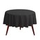 Gee Di Moda Round Tablecloth 90 Inch Black Round Table Cloth for 30 to 60 Inch Round Tables Heavy Duty Washable Fabric for Buffet Table Holiday Party Dinner Wedding Baby Shower