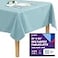 Gee Di Moda Rectangle Tablecloth 60 x 126 Inch Baby Blue Table Cloth for 8 Foot Rectangle Tables Heavy Duty Washable Fabric for Holiday Party Dinner Weddings Baby Shower Events