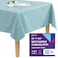 Gee Di Moda Rectangle Tablecloth 60 x 126 Inch Baby Blue Table Cloth for 8 Foot Rectangle Tables Heavy Duty Washable Fabric for Holiday Party Dinner Weddings Baby Shower Events