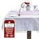 LAMINET Clear Plastic Tablecloth Protector Cover HeavyDuty Deluxe Vinyl Table Cover 60 x 90 Oblong Rectangular Crystal Clear Easy Clean