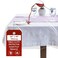 LAMINET Clear Plastic Tablecloth Protector Cover HeavyDuty Deluxe Vinyl Table Cover 60 x 90 Oblong Rectangular Crystal Clear Easy Clean