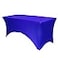 YOUR CHAIR COVERS Rectangular Spandex Table Covers 6ft Fitted Tablecloth Wedding Event Patio Decorations Elastic Fabric Stretch Tables Cover for 6 ft Folding Table Royal Blue