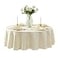 Newbridge Barcelona Luxury Damask Fabric Tablecloth 90 Round Antique White 100 Polyester No Iron Soil Resistant Dining Room Party and Banquet Table Cover