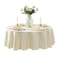 Newbridge Barcelona Luxury Damask Fabric Tablecloth 90 Round Antique White 100 Polyester No Iron Soil Resistant Dining Room Party and Banquet Table Cover