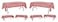 Oojami 6Pack Red and White Checkered Plastic Tablecloths 54 x 108 Gingham Disposable Picnic Table Covers for Outdoor BBQ Parties Events