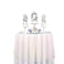 ShinyBeauty Sequin TableclothIridescent White48Inch Round Sparkle TableclothGlitter Table ClothSequin Wedding Tablecloth