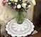 Laivigo New Handmade Crochet Cotton Lace Round Table Cloth Doilies Doily24inchWhite