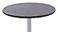 Yourtablecloth Heavy Duty Vinyl Round Fitted Tablecloth Table Cover with Flannel Backing Vibrant Colors Elasticized Tablecloth Great for Indoor and Outdoor Dining and Playing Cards 36 Black
