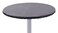 Yourtablecloth Heavy Duty Vinyl Round Fitted Tablecloth Table Cover with Flannel Backing Vibrant Colors Elasticized Tablecloth Great for Indoor and Outdoor Dining and Playing Cards 36 Black