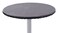 Yourtablecloth Heavy Duty Vinyl Round Fitted Tablecloth Table Cover with Flannel Backing Vibrant Colors Elasticized Tablecloth Great for Indoor and Outdoor Dining and Playing Cards 36 Black