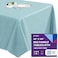 Gee Di Moda Rectangle Tablecloth 90 x 132 Inch Baby Blue Table Cloth for 6 Foot Tables with FloorLength Drop Heavy Duty Washable Fabric for Holiday Party Dinner Weddings Baby Shower
