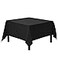 Gee Di Moda Square Tablecloth 85 x 85 Inch Black Table Cloth for Large Square or Round Tables Heavy Duty Washable Fabric for Buffet Table Holiday Party Dinner Wedding Baby Shower