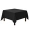 Gee Di Moda Square Tablecloth 85 x 85 Inch Black Table Cloth for Large Square or Round Tables Heavy Duty Washable Fabric for Buffet Table Holiday Party Dinner Wedding Baby Shower
