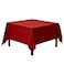 Gee Di Moda Square Tablecloth 85 x 85 Inch Red Table Cloth for Large Square or Round Tables Heavy Duty Washable Fabric for Buffet Table Holiday Party Dinner Wedding Baby Shower