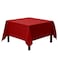 Gee Di Moda Square Tablecloth 85 x 85 Inch Red Table Cloth for Large Square or Round Tables Heavy Duty Washable Fabric for Buffet Table Holiday Party Dinner Wedding Baby Shower