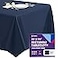 Gee Di Moda Rectangle Tablecloth 90 x 156 Inch Navy Blue Table Cloth for 8 Foot Tables with FloorLength Drop Heavy Duty Washable Fabric for Holiday Party Dinner Weddings Baby Shower
