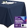 Gee Di Moda Rectangle Tablecloth 90 x 156 Inch Navy Blue Table Cloth for 8 Foot Tables with FloorLength Drop Heavy Duty Washable Fabric for Holiday Party Dinner Weddings Baby Shower