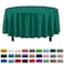 Party Solids Exquisite 6Pack Premium Plastic Tablecloth 84in Round Plastic Table Cover Dark Green