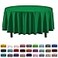 Party Solids Exquisite 6Pack Premium Plastic Tablecloth 84in Round Plastic Table Cover Emerald Green