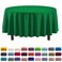 Party Solids Exquisite 6Pack Premium Plastic Tablecloth 84in Round Plastic Table Cover Emerald Green