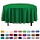 Party Solids Exquisite 6Pack Premium Plastic Tablecloth 84in Round Plastic Table Cover Emerald Green