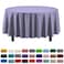 Party Solids Exquisite 6Pack Premium Plastic Tablecloth 84in Round Plastic Table Cover Lavender