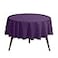Gee Di Moda Round Tablecloth 108 Inch Purple Round Table Cloth for 48 to 72 Inch Round Tables Heavy Duty Washable Fabric for Buffet Table Holiday Party Dinner Wedding Baby Shower