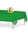 Grandipity 12 Pack Premium Disposable Plastic Tablecloth 54 Inch x 108 Inch Decorative Rectangle Table Cover Green