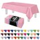 Grandipity 12 Pack Premium Disposable Plastic Tablecloth 54 Inch x 108 Inch Decorative Rectangle Table Cover Pink