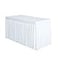 Surmente White Table Skirt for Rectangle Tables14ft Black Skirting for Teacher Desks Weddings Banquets or Parties