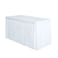 Surmente White Table Skirt for Rectangle Tables14ft Black Skirting for Teacher Desks Weddings Banquets or Parties