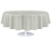 Grandipity 12 Pack Premium Disposable Plastic Tablecloth 84 Inch Decorative Round Table Cover Light Grey