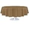 Grandipity Gold Plastic Table Cloth Disposable 6 Pk 84in Round Tablecloth Premium Party Table Cloths Disposable Perfect Table Cloth Round Cover for Any Table Up to 6 Feet