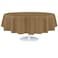 Grandipity Gold Plastic Table Cloth Disposable 6 Pk 84in Round Tablecloth Premium Party Table Cloths Disposable Perfect Table Cloth Round Cover for Any Table Up to 6 Feet