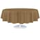 Grandipity Gold Plastic Table Cloth Disposable 6 Pk 84in Round Tablecloth Premium Party Table Cloths Disposable Perfect Table Cloth Round Cover for Any Table Up to 6 Feet