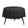 Gee Di Moda Round Tablecloth 132 Inch Black Round Table Cloth for 72 to 96 Inch Round Tables Heavy Duty Washable Fabric for Buffet Table Holiday Party Dinner Wedding Baby Shower