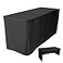 FIRE ROSE 4LESSCO 8 Fitted Tablecloth Table Cover Trade Show Event Open Back Side 3 Sided Black