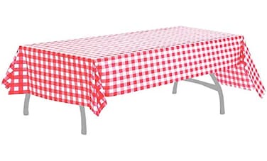 BRICHBROW Pcs of 3 Premium Plastic Checkered Flag Tablecloths Picnic Table Covers Tablecovers Party Favor