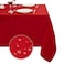 Obstal 210GSM Rectangle Red Tablecloth Christmas Decorations Table Cloth Waterproof Table Cover Protector for Holiday Party Use Rio Red60 x 120 Inch